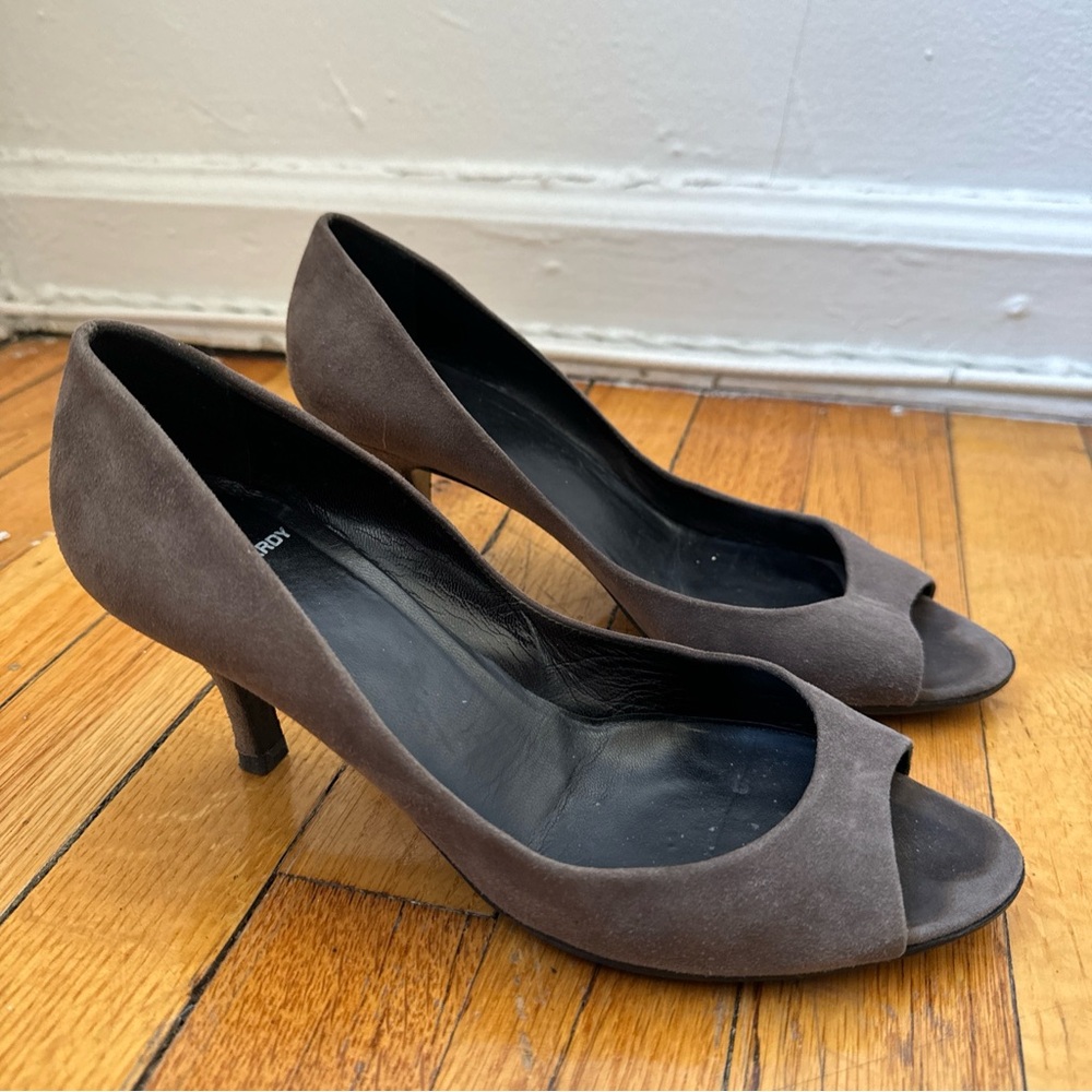 Pierre Hardy Gray  Peep Toe Heels